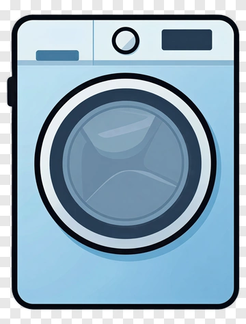 Cartoon Washing Machine PNG