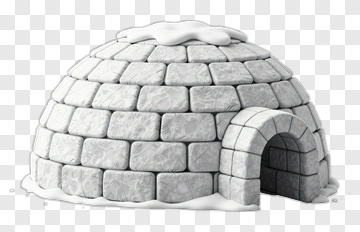 Igloo With Snowy Roof PNG