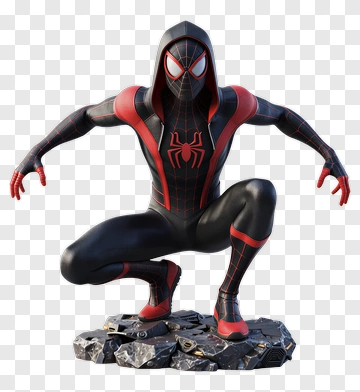 3D Spider-Man Character In Action Pose PNG