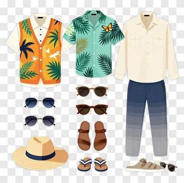 Tropical Summer Clothing Collection PNG