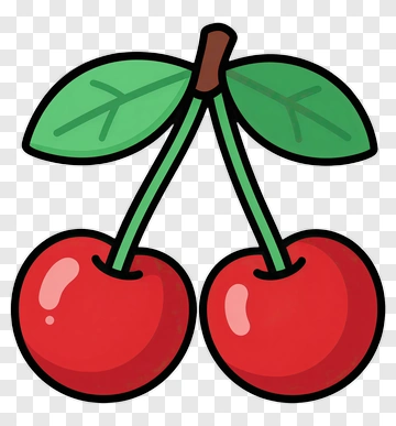 Cartoon Cherry Fruit PNG