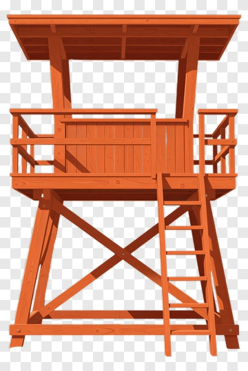 Wooden Lifeguard Tower PNG