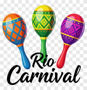 Colorful Maracas For Rio Carnival PNG