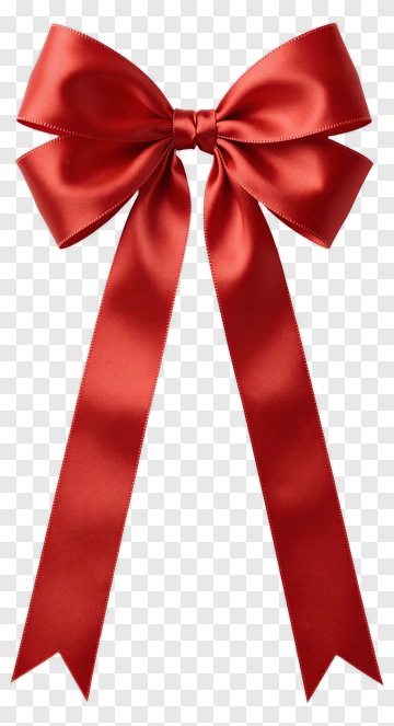 Red Ribbon Bow PNG