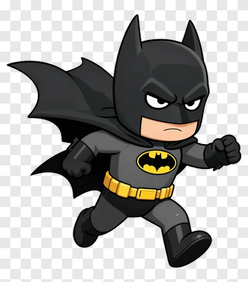 Cartoon Superhero Running PNG