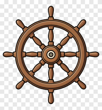 Wooden Ship Wheel PNG