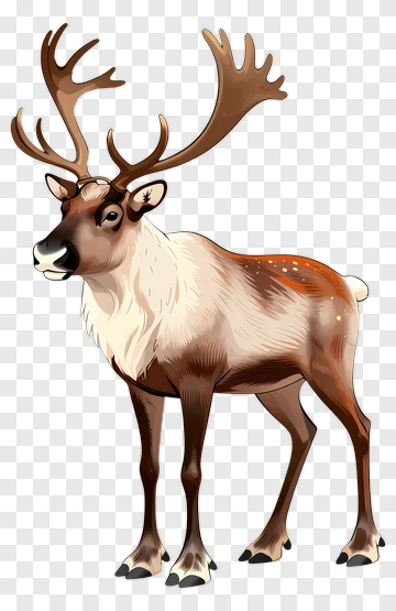 Cartoon Reindeer PNG