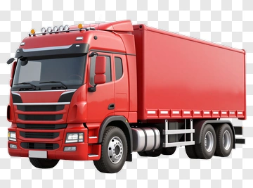 Red Delivery Truck PNG