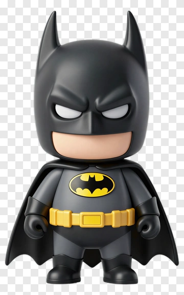 Cartoon Batman Figure PNG