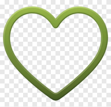 Green Heart Outline PNG