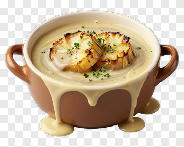 Creamy Soup With Grilled Pineapple PNG