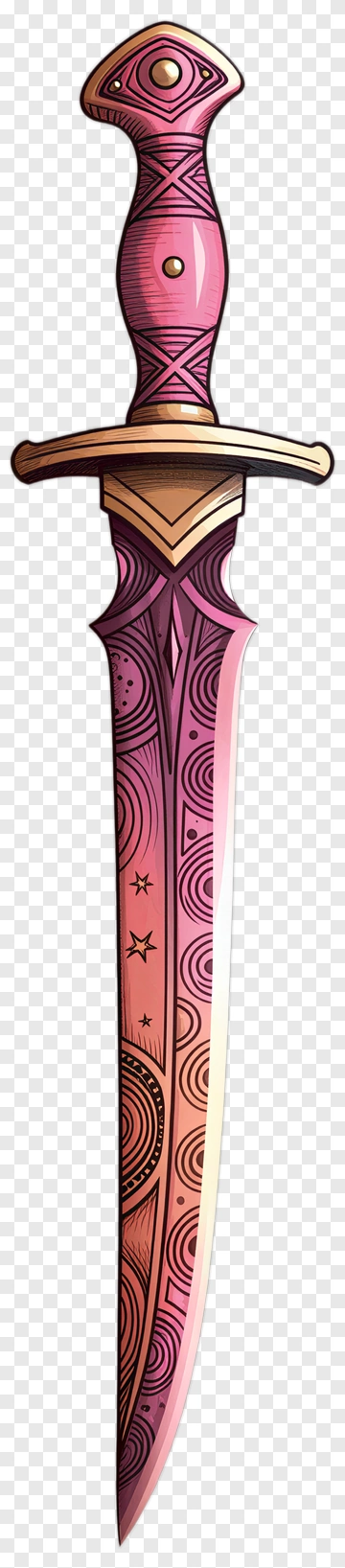 Colorful Decorative Sword PNG