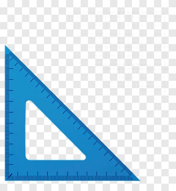 Blue Triangle Ruler PNG