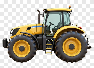 Yellow Tractor PNG