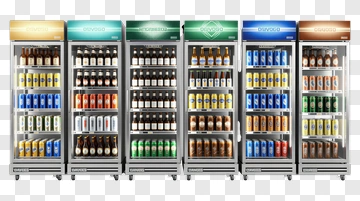 Refrigerated Beverage Display Cases PNG
