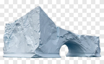 Iceberg With A Natural Arch PNG