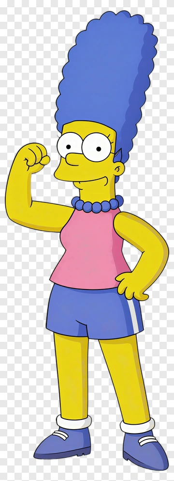 Cartoon Character Flexing Muscles PNG