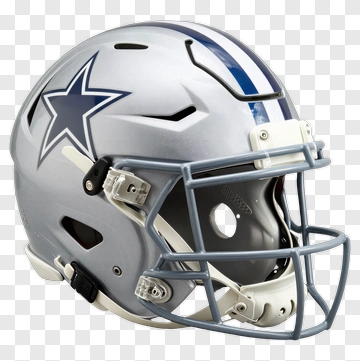 Football Helmet With Star Emblem PNG