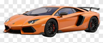 Orange Sports Car PNG
