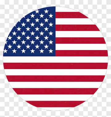 Circular American Flag PNG
