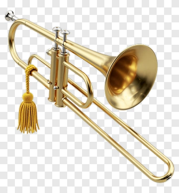 Golden Trumpet With Tassel PNG