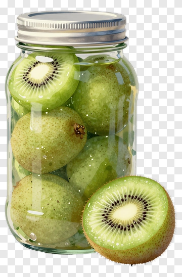 Jar Of Kiwi Fruits PNG