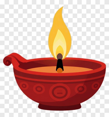 Oil Lamp With Flame PNG
