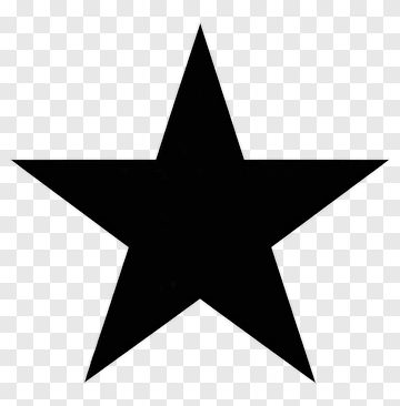 Black Star Shape PNG