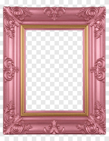 Pink Decorative Picture Frame PNG