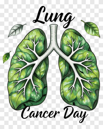 Lung Cancer Day Illustration PNG