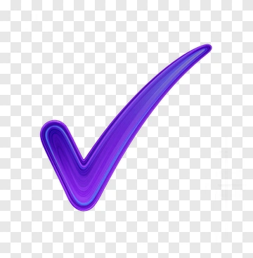 Purple Check Mark Icon PNG
