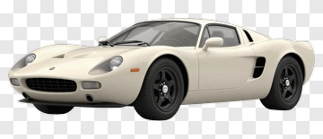 White Sports Car PNG