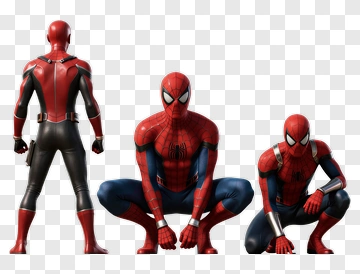 Spider-Man Posing In Different Angles PNG