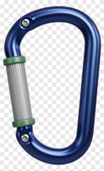 Blue Carabiner Clip PNG