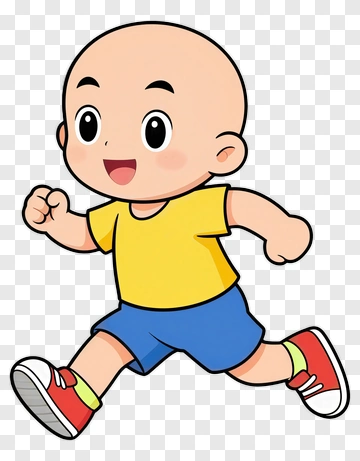 Cartoon Boy Running PNG
