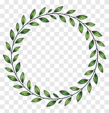 Green Leaf Wreath PNG