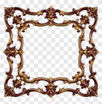 Ornate Vintage Picture Frame PNG