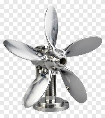 Metal Propeller With Five Blades PNG