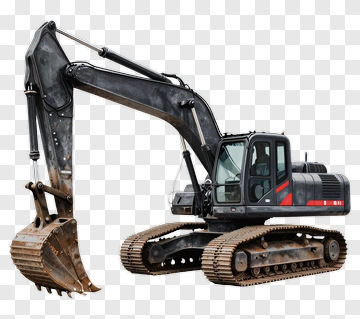 Excavator With Bucket Attachment PNG