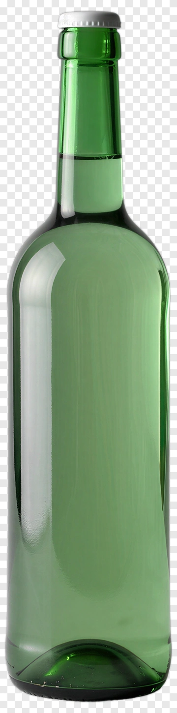 Green Glass Bottle PNG