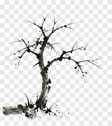Black Tree With Bare Branches PNG