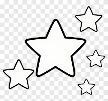 Star Shapes Outline PNG