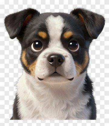 Cute Dog With Big Eyes PNG