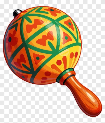 Colorful Maraca PNG