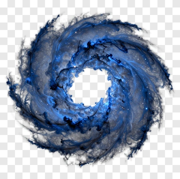 Abstract Blue Swirl PNG