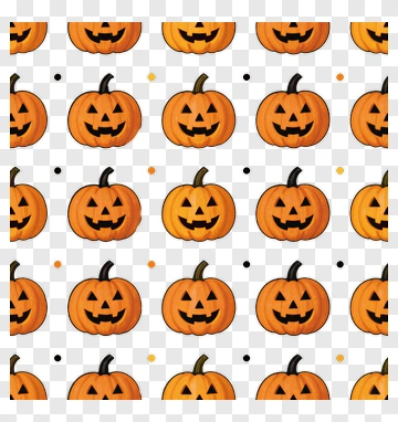Halloween Pumpkin Pattern PNG