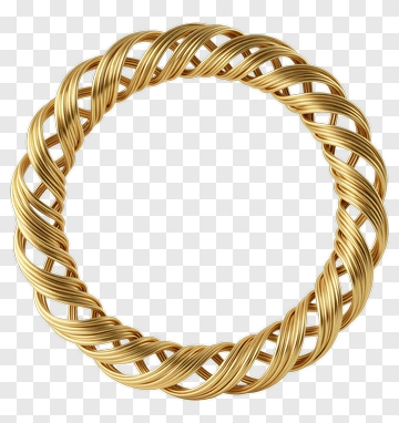 Gold Decorative Wreath PNG