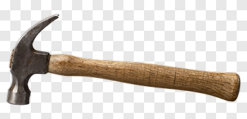 Hammer With Wooden Handle PNG