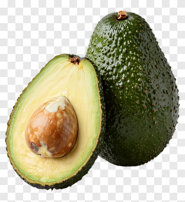 Avocado Half With Seed PNG