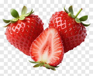 Fresh Red Strawberries PNG